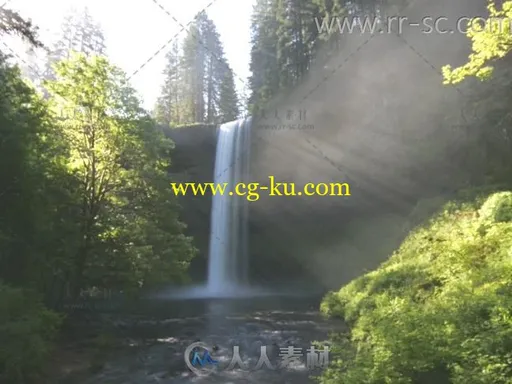 一组自然唯美的山川树林小溪流水特写标清实拍视频素材的图片3