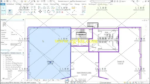 Revit区域计算技术训练视频教程 Revit Areas的图片2