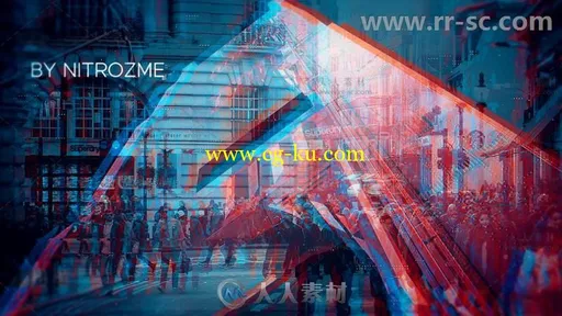 动感朦胧彩色双曝光效果照片展示幻灯片相册动画AE模板Videohive Colored Dual Exp的图片3