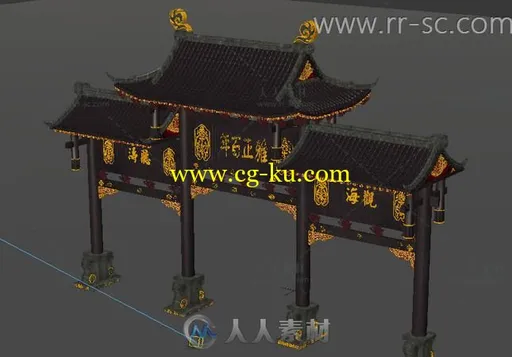 小小牌坊页游3D模型的图片1