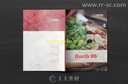 现代食谱菜单杂志indesign排版模板的图片6