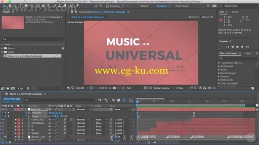 AE音乐律动图形动画实例训练视频教程 Pluralsight After Effects CC Animating wit的图片2