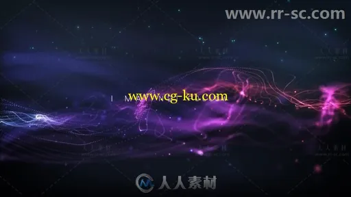 美丽优雅粒子线条摆动文字标题动画展示幻灯片AE模板Videohive Elegant Particle T的图片1