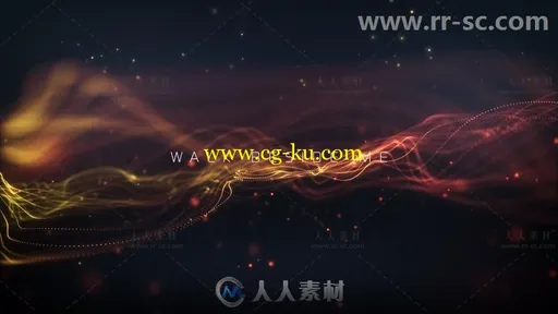 美丽优雅粒子线条摆动文字标题动画展示幻灯片AE模板Videohive Elegant Particle T的图片3