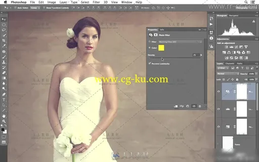 Photoshop 修饰婚纱肖像视频教程的图片9