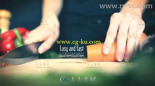 创意明亮美味的蔬菜展示标题动画视频包装AE模板Videohive Vegetables Titles 7502130的图片3