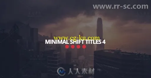 现代干净简单迷你的标题排版动画展示幻灯片AE模板 Minimal Shift Titles 4的图片1