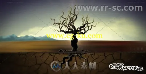 神秘的生命之树生长标志展示Logo演绎AE模板 Videohive Tree Of Life 7460141的图片1