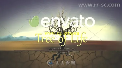 神秘的生命之树生长标志展示Logo演绎AE模板 Videohive Tree Of Life 7460141的图片3