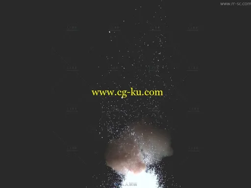 拍摄火花爆炸的瞬间动态视频素材（带Matte）的图片1