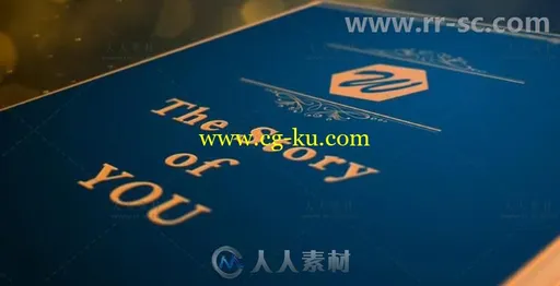 金色闪耀粒子3D魔法书展示卡通动画片头视频包装AE模板 3D Magical Book Intro的图片1