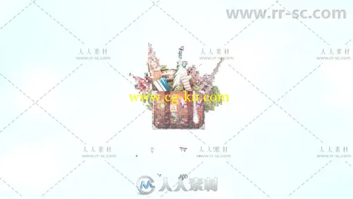 时尚优雅照片汇聚成马赛克动画标志展示Logo演绎AE模板Videohive Mosaic Logo Reve的图片3