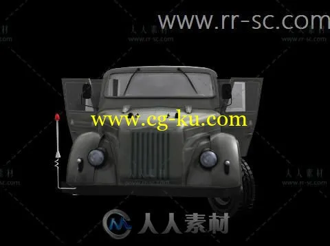 现实帅气吉普车3D模型的图片2