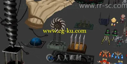 动作类手游《魔幻风Q版》全套角色怪物3D模型 带PVE小场景的图片2