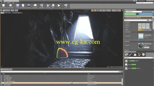 UE4游戏灯光照明技术训练视频教程 Gumroad Mastering UE4 Intro to Cinematic Ligh的图片2