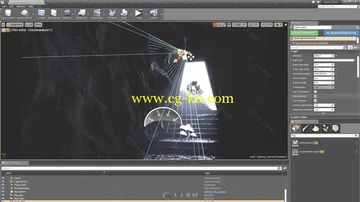 UE4游戏灯光照明技术训练视频教程 Gumroad Mastering UE4 Intro to Cinematic Ligh的图片3