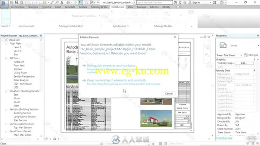 Revit工作组高效协作技术视频教程 PLURALSIGHT COLLABORATION IN REVIT WORKSHARING的图片2