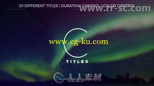 干净清晰的文字标题排版动画展示幻灯片AE模板 Videohive Clean Titles 20265516的图片1