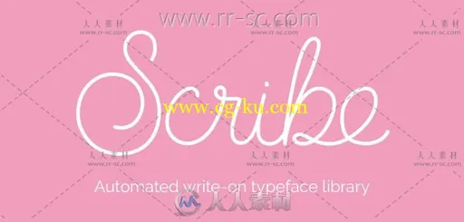 AE脚本 文字描边路径书写动画 Scribe v1.0的图片1