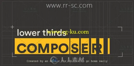 AE脚本生成文字标题字幕条动画工具 Lower Thirds Composer v1.0的图片1