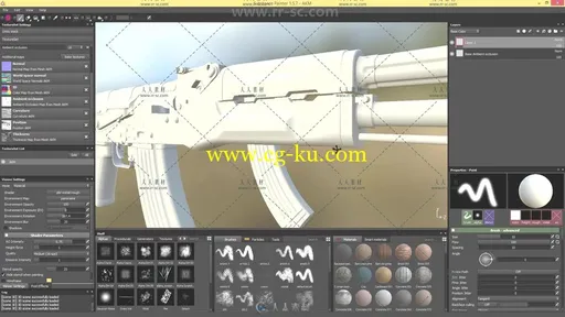 Substance Painter游戏武器纹理制作视频教程 GUMROAD ULTIMATE WEAPON TUTORIAL TE的图片4