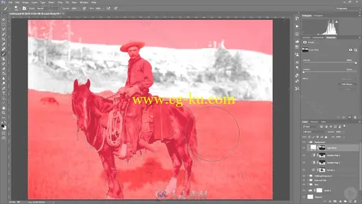 PS黑白照片修复成彩色技术训练视频教程 PLURALSIGHT COLORIZING BLACK AND WHITE P的图片3