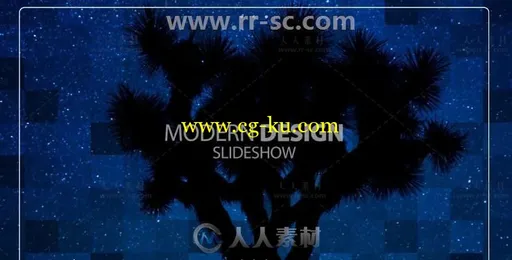 现代时尚优雅格子照片展示幻灯片相册动画AE模板 Mosaic Slideshow的图片1