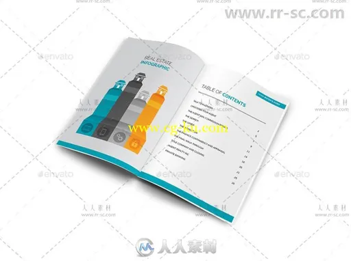 现代房地产买家指南手册indesign排版模板的图片4