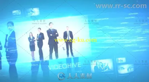 数字科技效果公司图片展示企业宣传视频包装AE模板 Videohive Digital Words 6761262的图片4