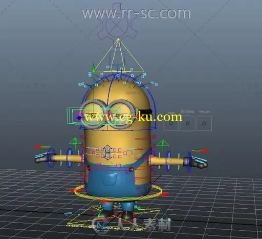 超可爱的小黄人3D模型的图片3