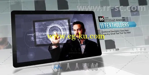 现代商务风格网格照片展示幻灯片相册动画AE模板 Videohive Corporate Grid 5359918的图片1