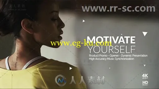 现代动感健身运动片头宣传视频包装AE模板Videohive Workout Motivation Opener 20的图片1