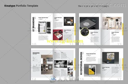 现代企业业务投资手册indesign排版模板的图片6