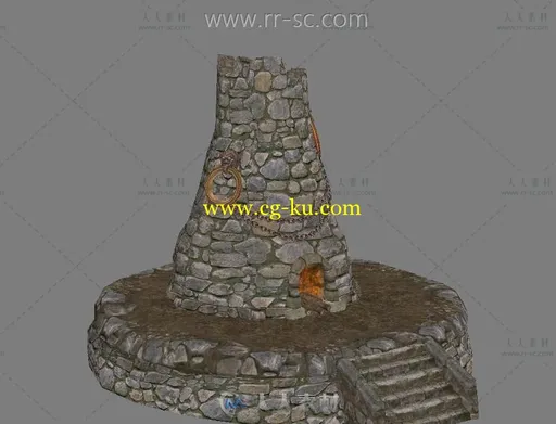 魔幻版炼炉3D模型的图片1
