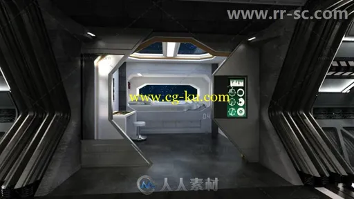 宇宙飞船船员室场景环境3D模型合辑的图片3