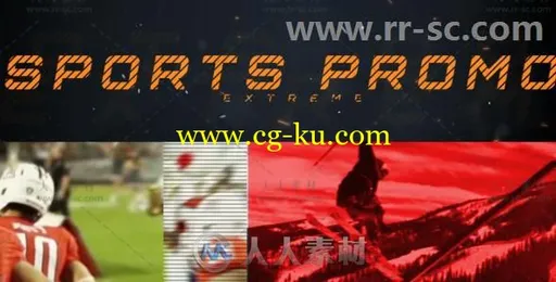 动感故障效果极限体育运动展示视频包装AE模板 Videohive Sports Promo 19352937的图片1