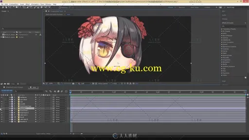 AE卡通战斗女孩角色动画视频教程 GUMROAD ANIMATE CHARACTER WITH AFTER EFFECTS B的图片2