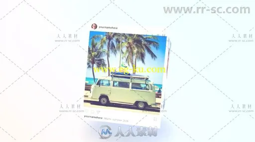 创意动感三维立方体照片展示产品宣传视频包装AE模板Videohive Instagram Promo Cub的图片3