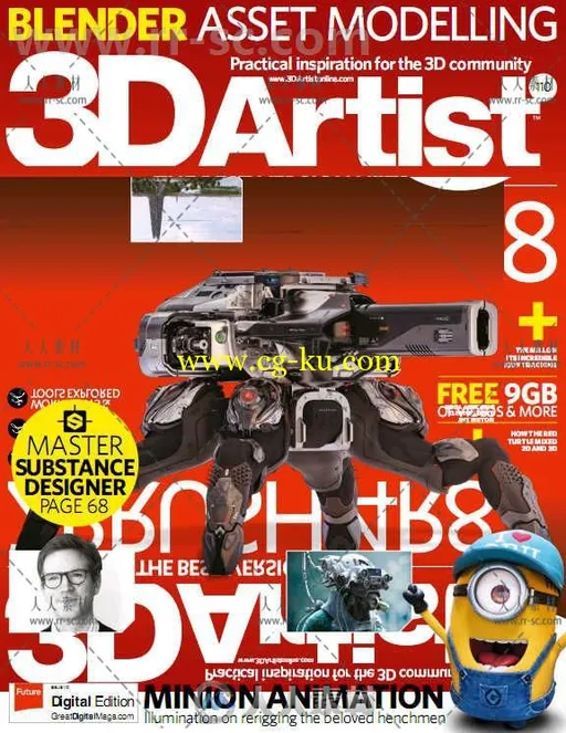 3D艺术家书籍杂志第110期 3D ARTIST ISSUE 110 2017的图片1