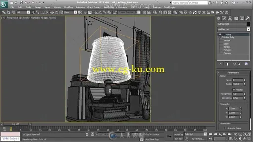 在3ds Max2011和Photoshop CS5创建一个风格化的房子视频教程的图片2