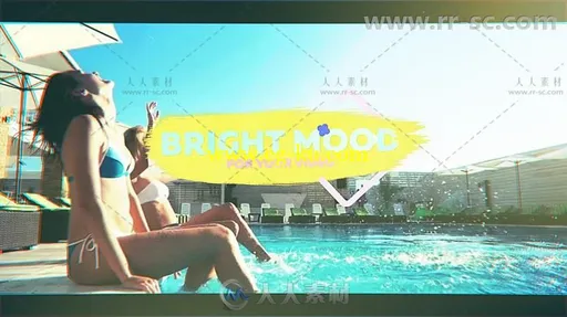 明亮充满活力丰富多彩的夏季运动幻灯片视频包装AE模板Videohive Summertime Movem的图片3