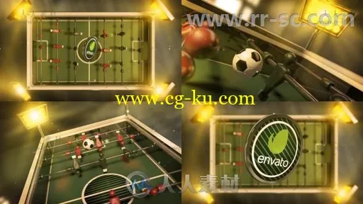 超酷创意足球标志展示Logo演绎AE模板 Videohive Soccer Logo 20281690的图片1