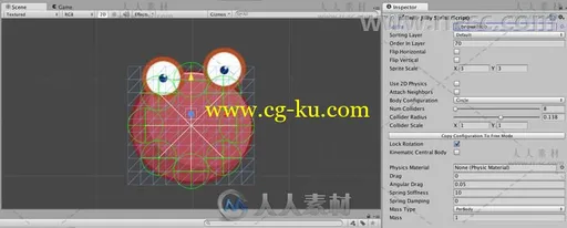 果冻精灵物理脚本Unity游戏素材资源的图片1