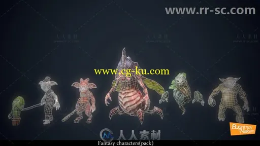 幻想人形生物角色3D模型Unity游戏素材资源的图片1