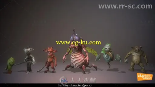 幻想人形生物角色3D模型Unity游戏素材资源的图片2