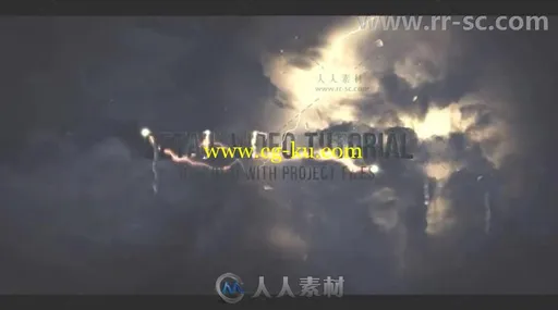 震撼暴风雨闪电云层穿梭标题展示影视预告片AE模板Videohive Stormy Clouds Traile的图片2