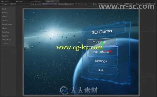 快速构建用户界面GUI编辑器窗口Unity游戏素材资源的图片3