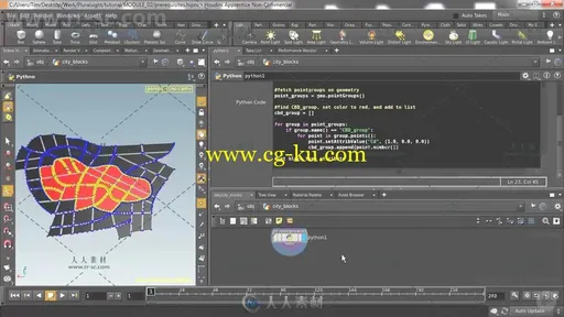Houdini中利用Python自动生成大型城市实例制作视频教程 PLURALSIGHT PROCEDURAL CI的图片2