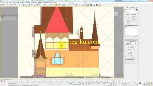 3ds Max古建筑建模视频教程的图片3