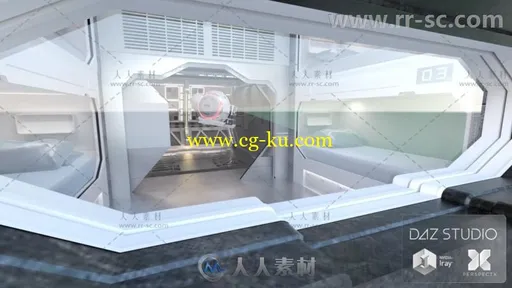 宇宙太空飞船船员小屋场景环境3D模型合辑的图片3